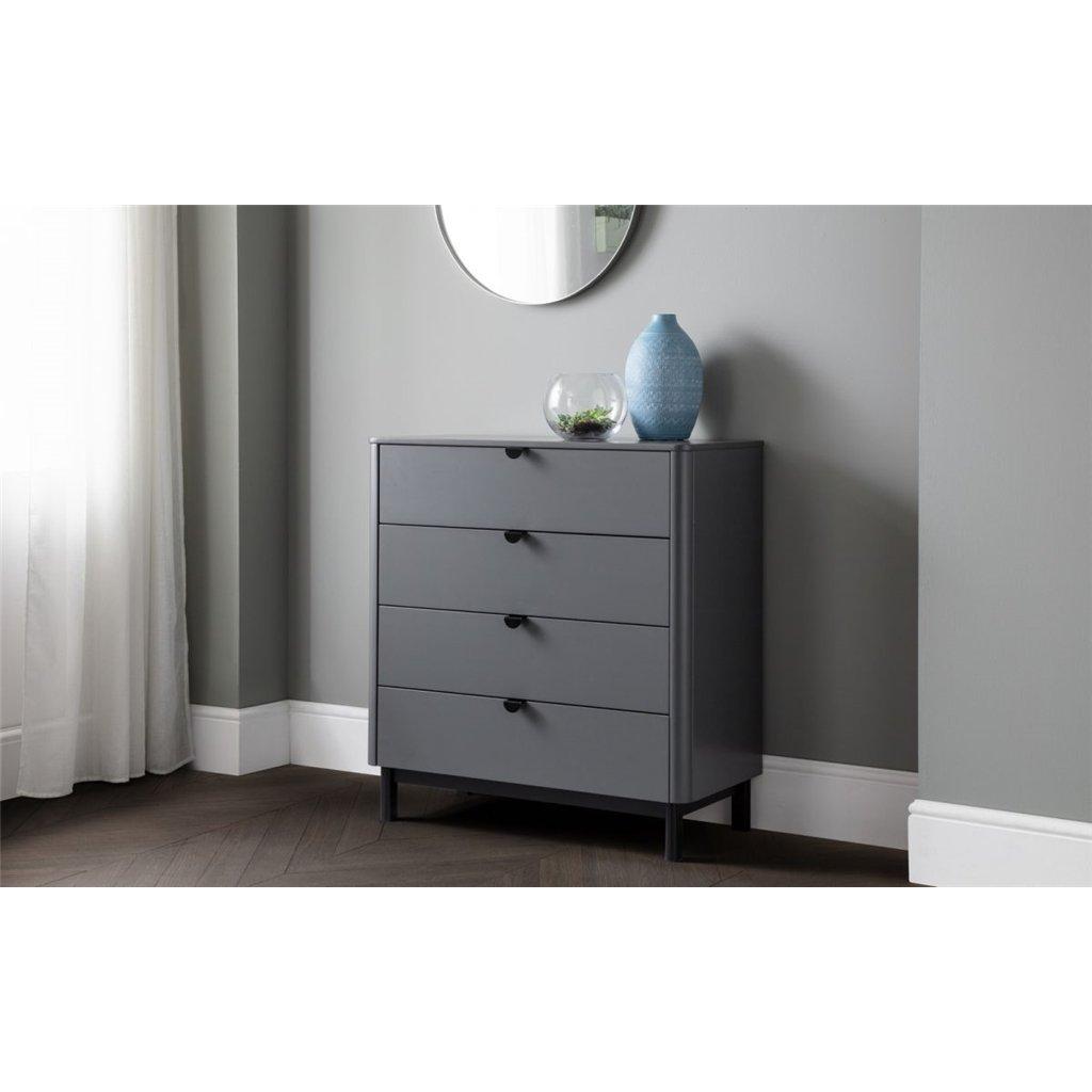 Storm Grey 4 Drawers Chest